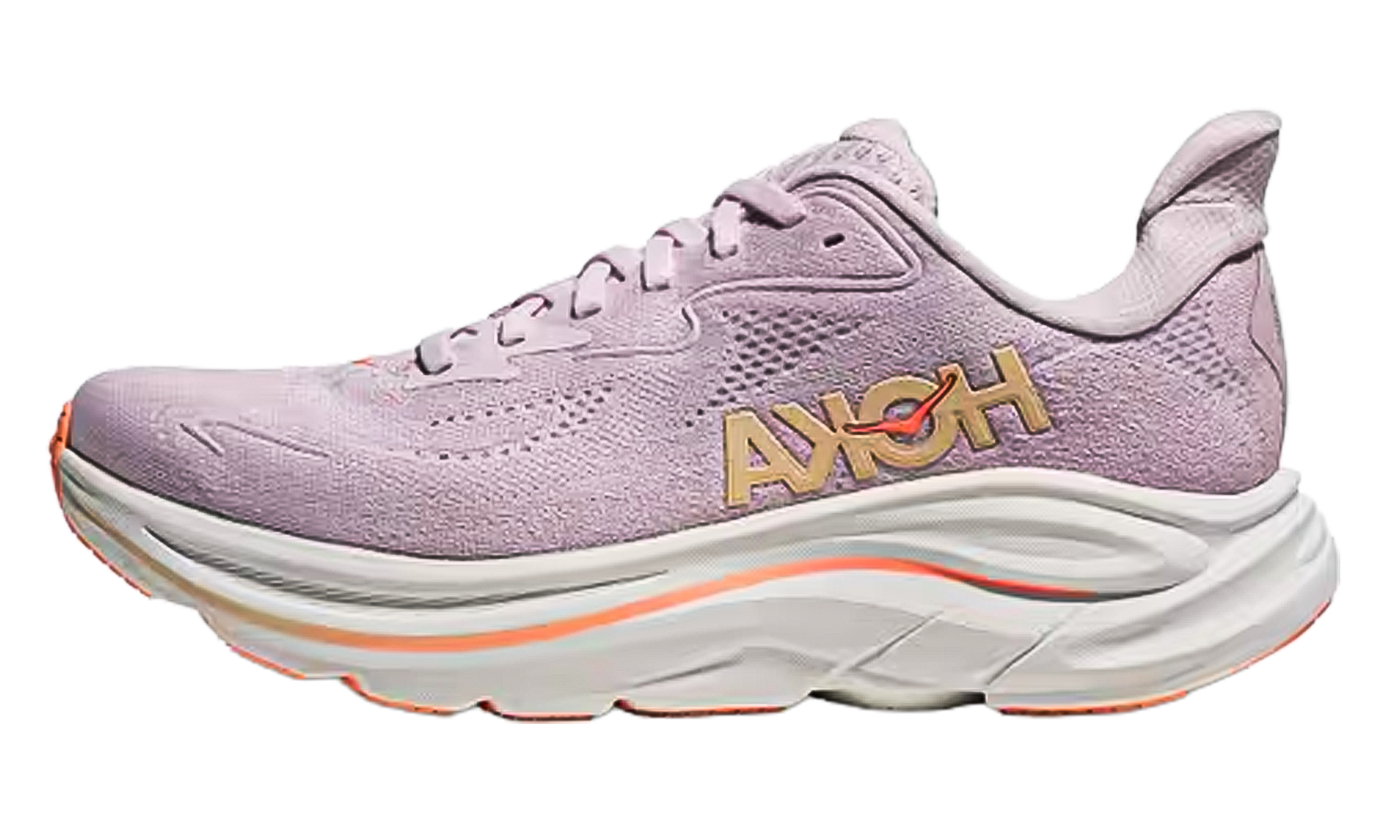 Hoka Clift10 Womens “Lilac Cream/Tangerine Glow – Wide” (1162050-LRMT)