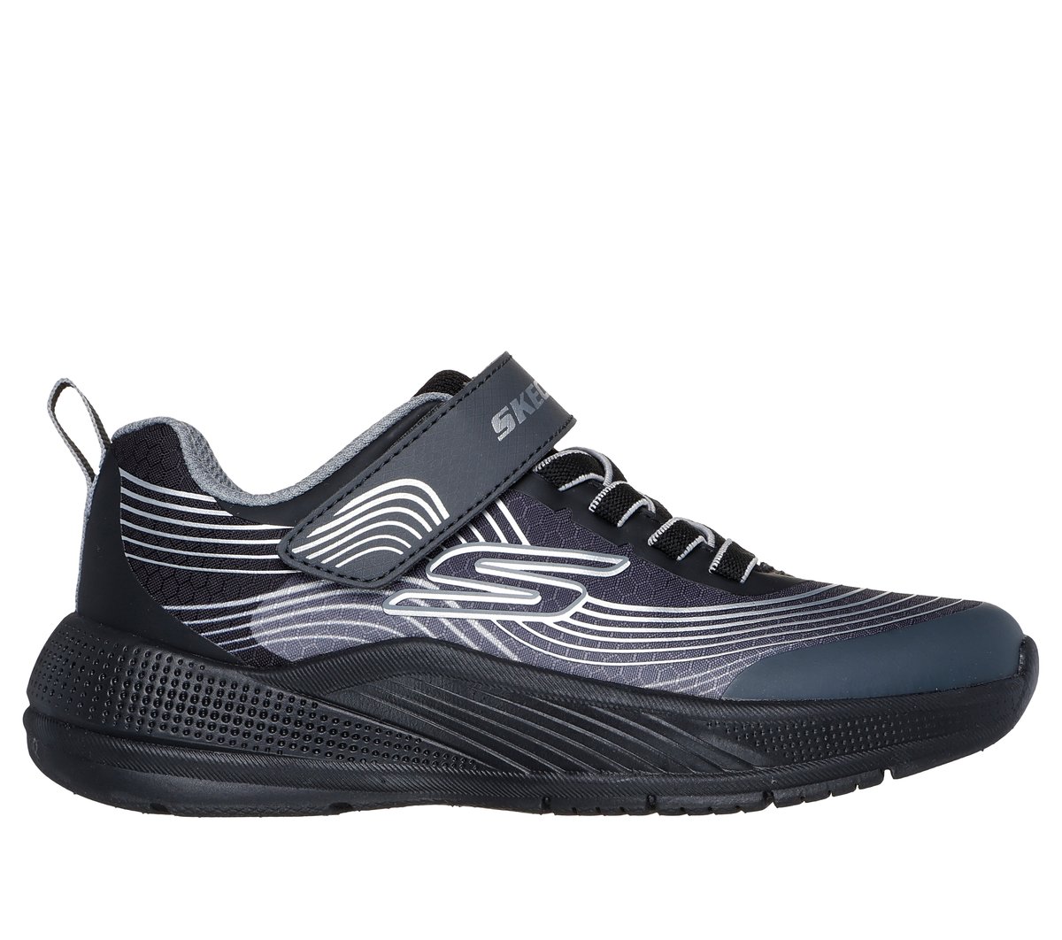 Skechers Microspec Advance Sneaker Zwart/Zilver
