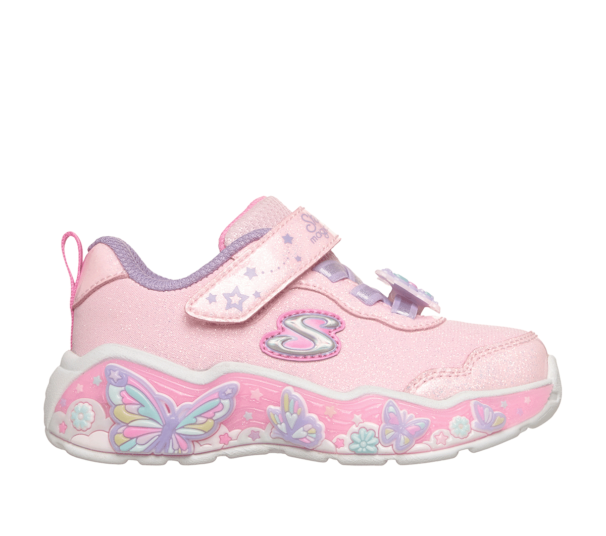 Skechers S-Lights: Lil Butterfly Bliss Sneaker Licht Roze