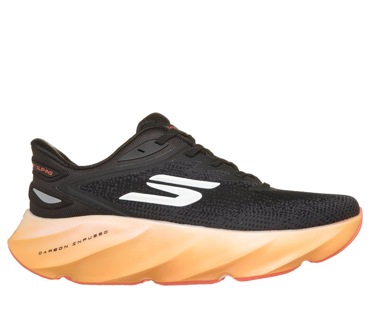 Skechers Slip-ins: Aero Burst Sneaker Zwart/Oranje