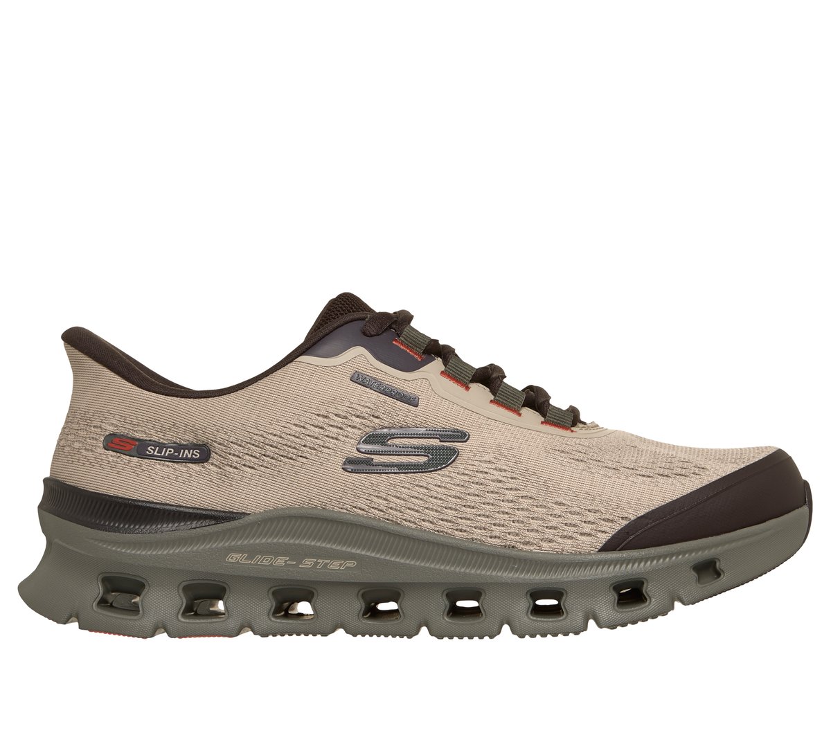 Skechers Slip-ins Waterproof: Glide-Step Pro – ChaChing Sneaker Taupe