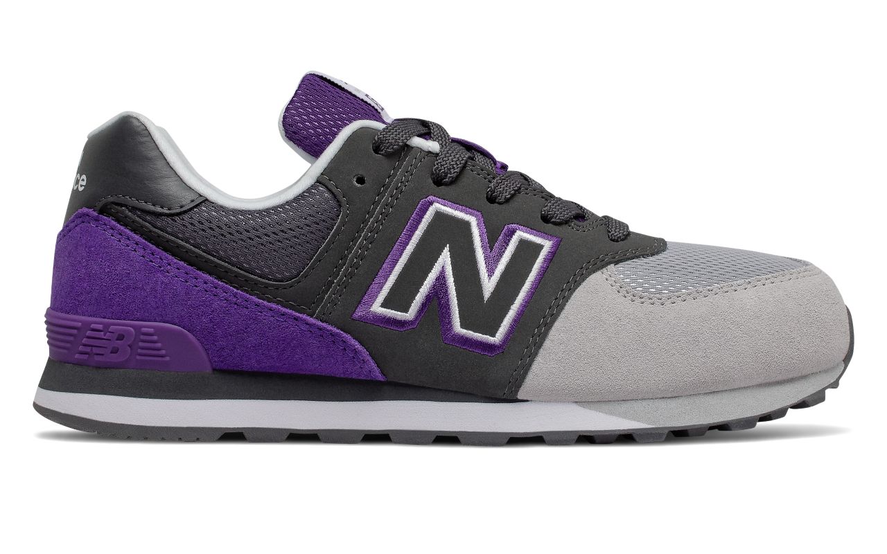 New Balance 574 Shadow Logo PS “Black Purple” (GC574UPB)