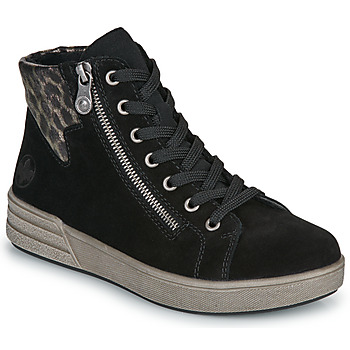 Rieker – Veterschoenen Hoog – Dames – Schoenen – Zwart (X070900)