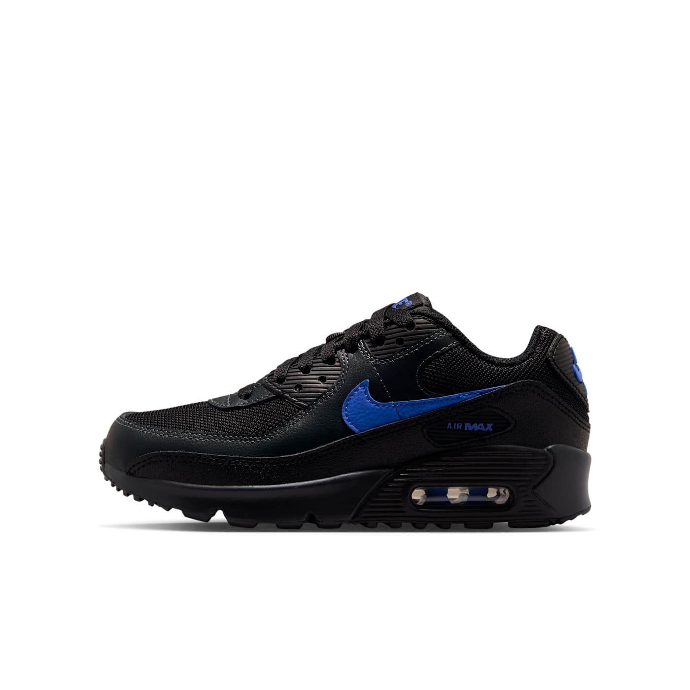 Nike Air Max 90 Zwart/Dark Smoke Grey/Racer Blue (IQ0098-008)