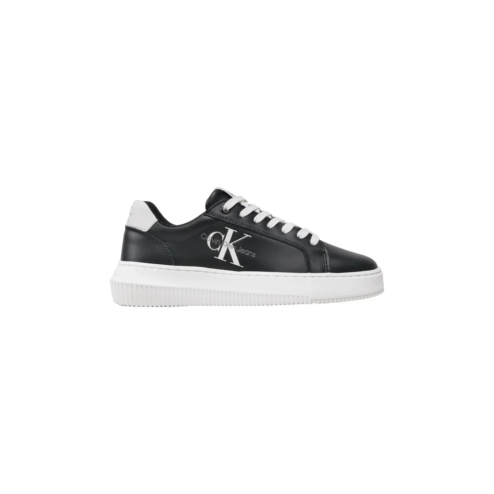 Calvin Klein – Witte Sneakers Donna Fusion – Dames – Schoenen – Wit (YW0YW00823-BLACK-WHITE)