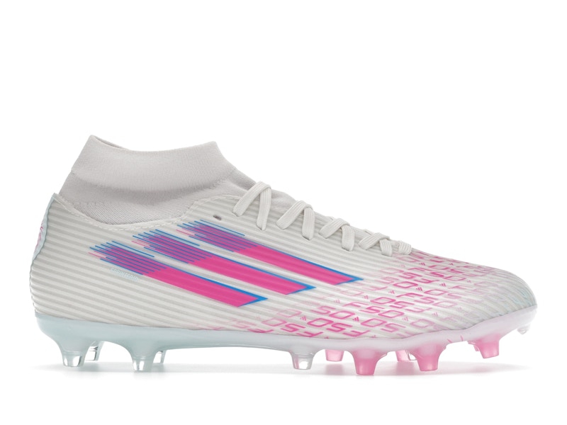 adidas F50 League Mid-Cut FG/AG Sparkfusion White Lucid Pink (JI0013)