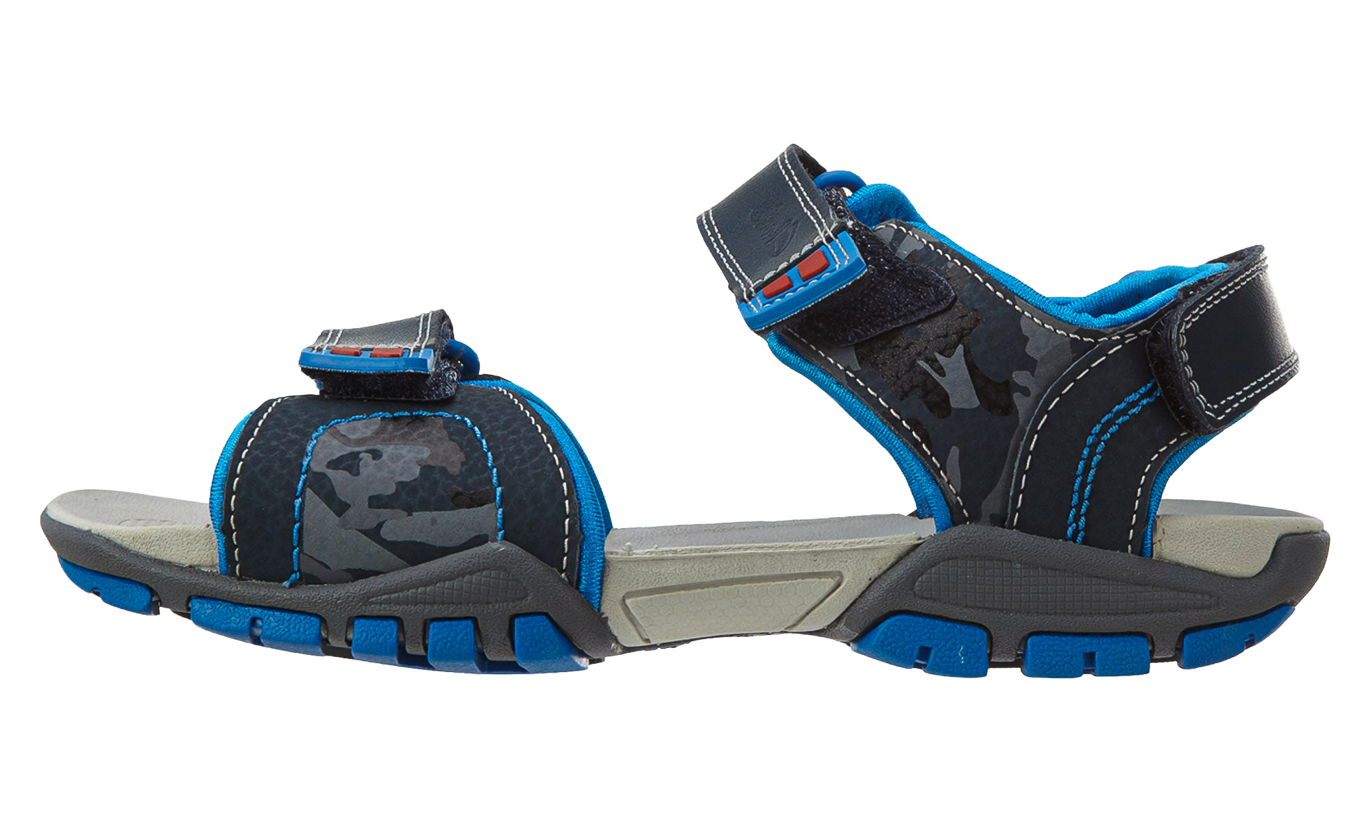 Clarks Zalmo Go Sandals TD “Navy Combi Cuir Marin” (26106153)