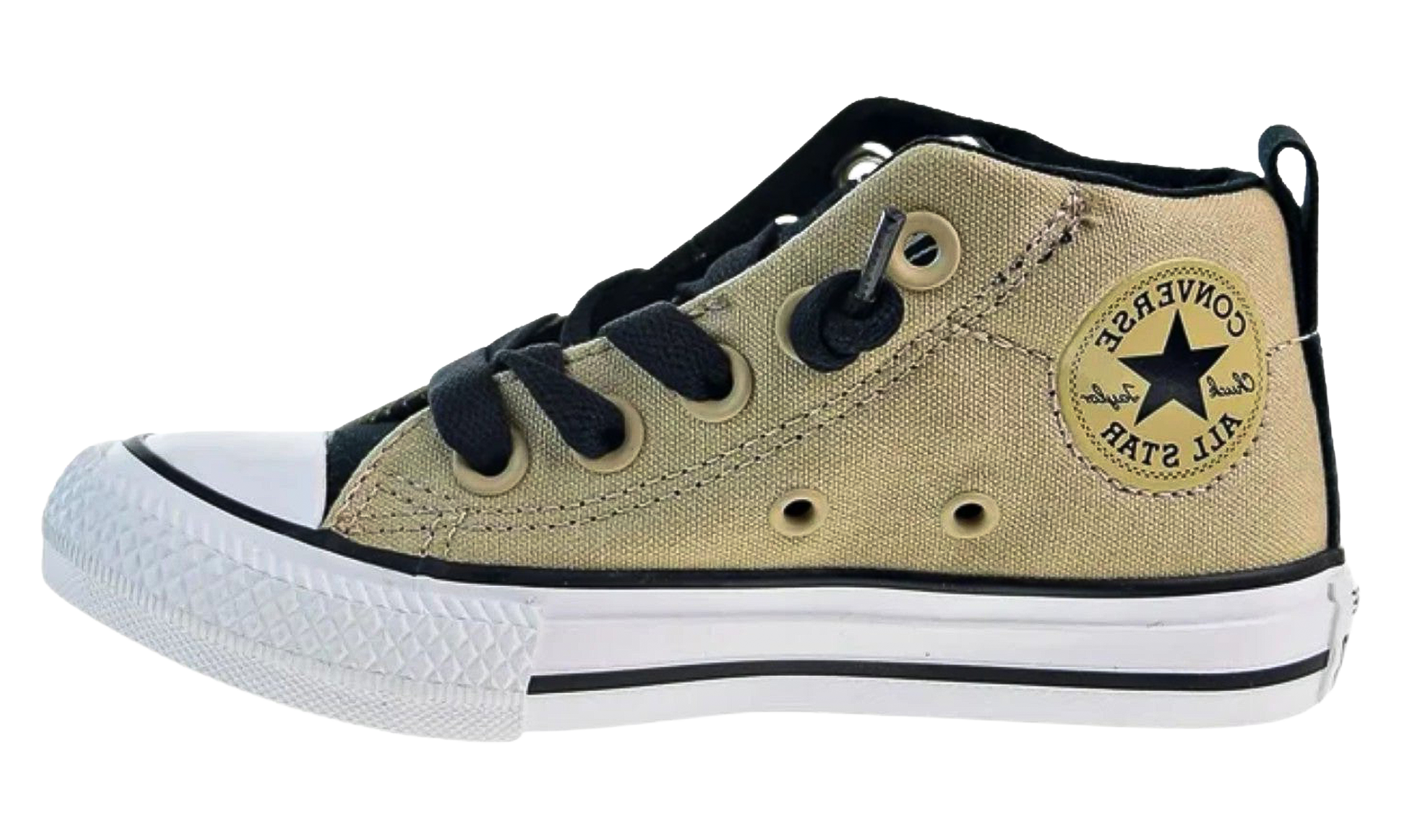 Converse Chuck Taylor All Star Street Mid PS “Vintage Khaki / Black / White” (659968F)