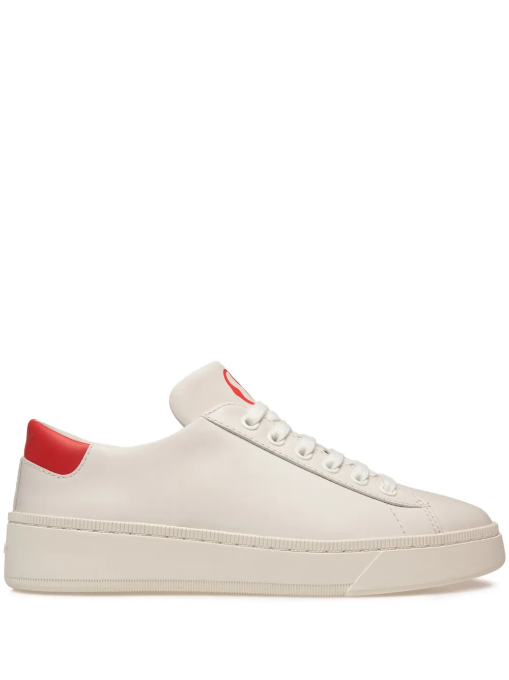 Bally Leren sneakers met logoprint – Wit (WK008WVT005)