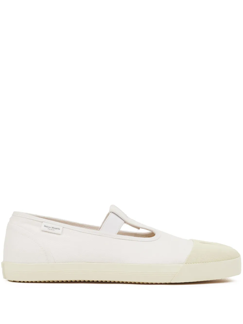 Maison Margiela On the Deck Tabi Canvas-Pumps – Weiß (S97WS0064P4291)