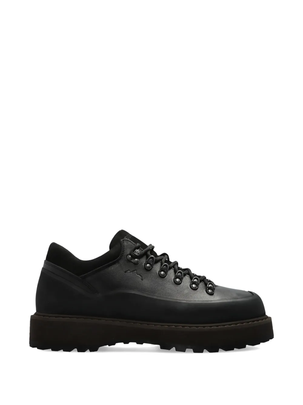Diemme Cornaro Gomma leren low-top sneakers – Zwart (F04L007BLK)
