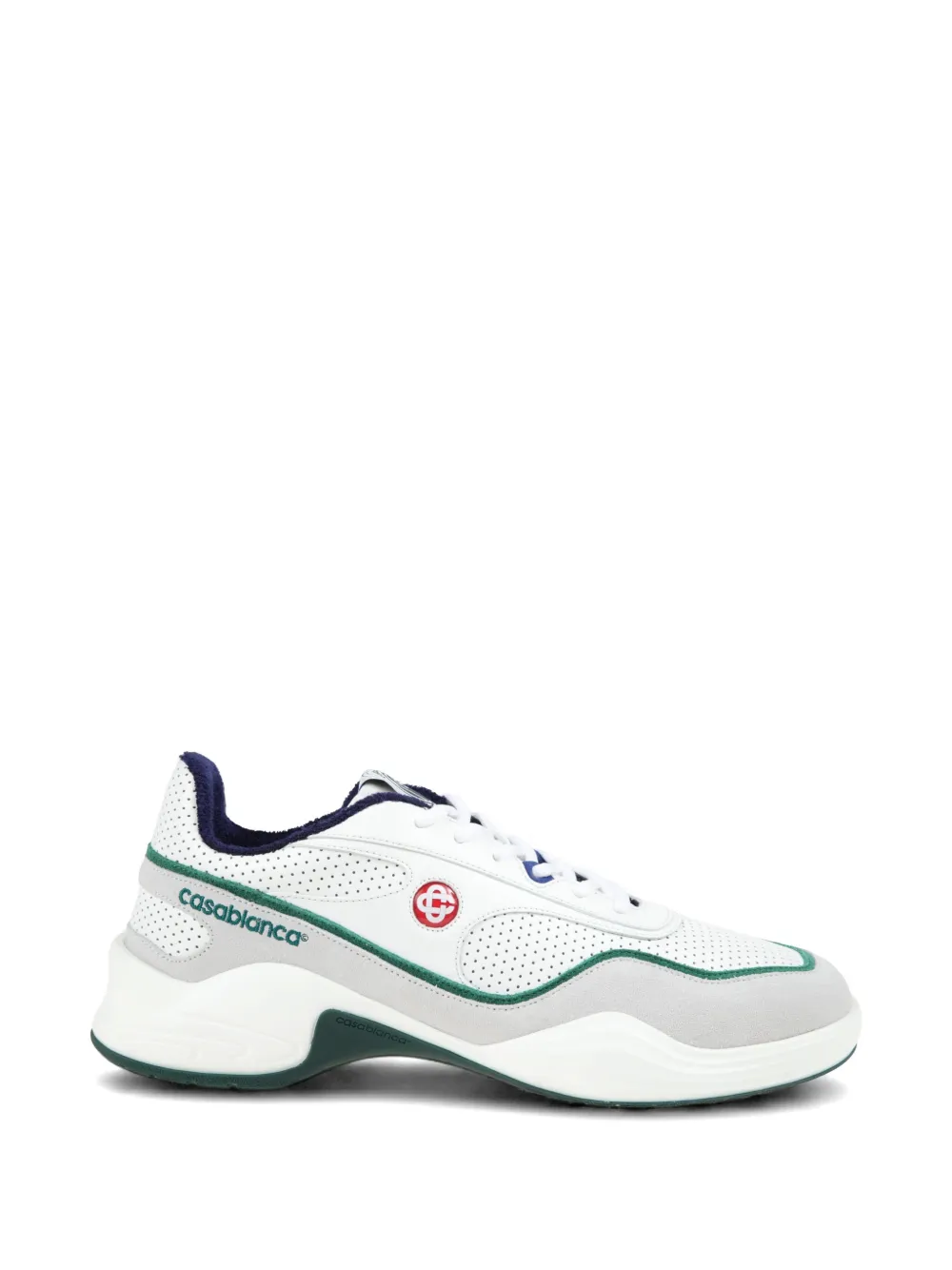 Casablanca Court Championship leren sneakers – Wit (ASS26SNK03001)