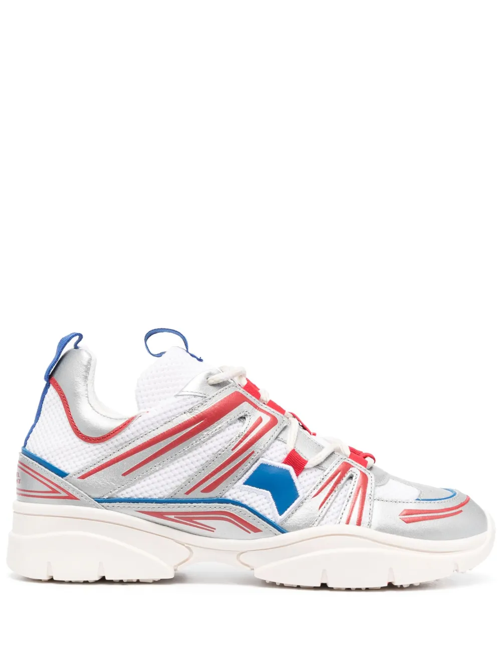 ISABEL MARANT Kindsay sneakers met vlakken – Wit (BK0016FAA1E80S)