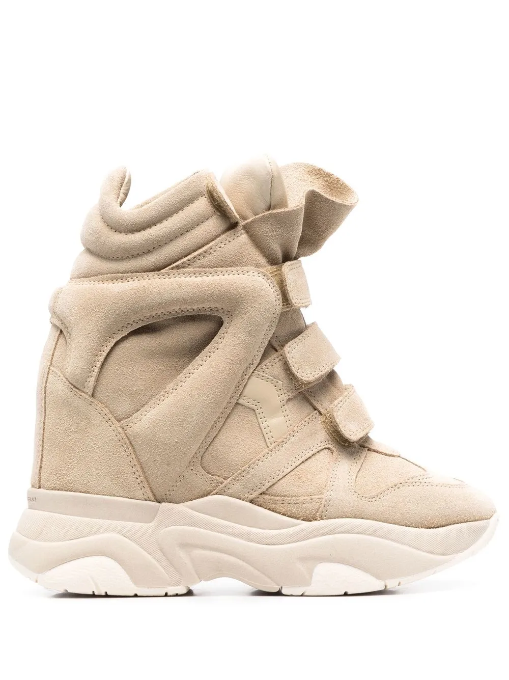 ISABEL MARANT Balskee suède sneakers – Beige (BK049100M029S)