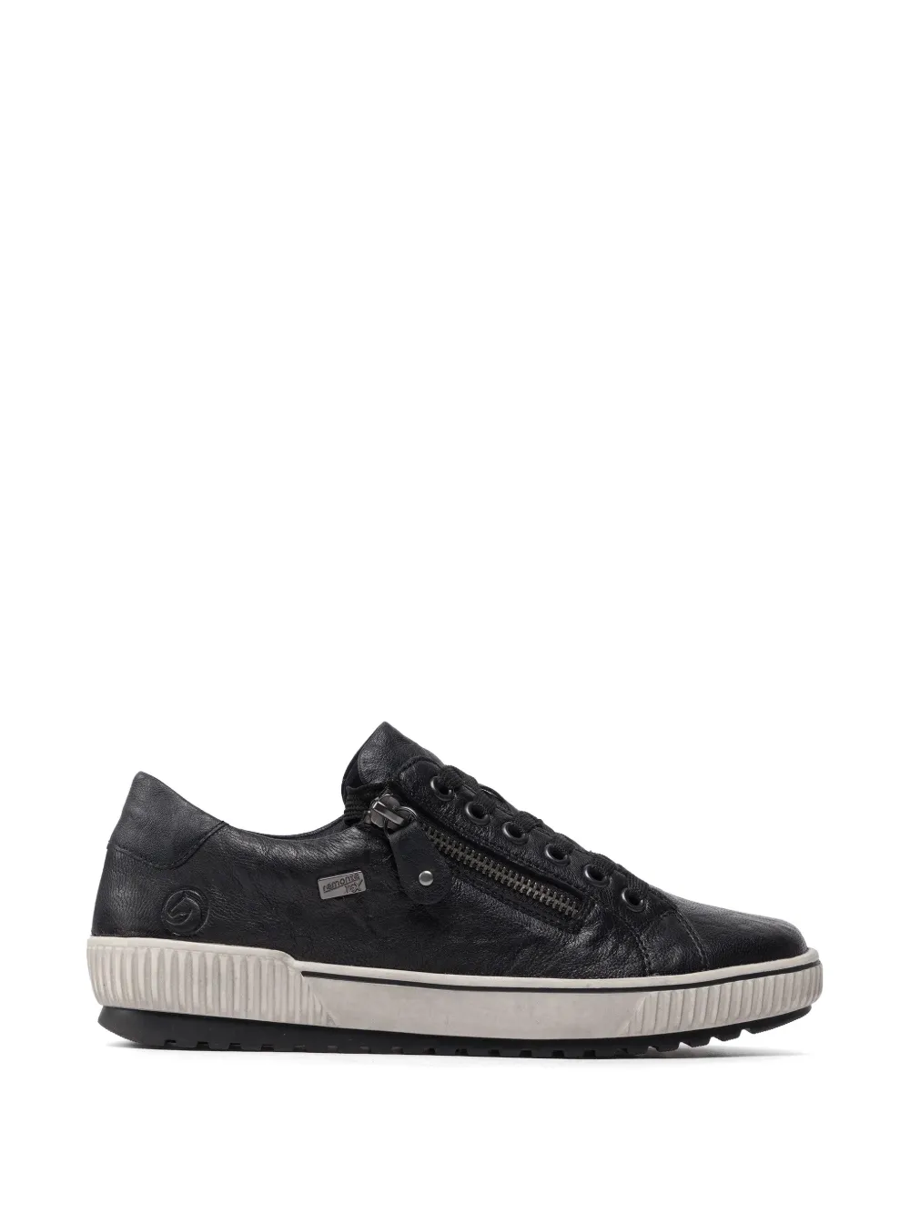 REMONTE Maditta Sneakers mit seitlichem Reißverschluss – Schwarz (D0700)