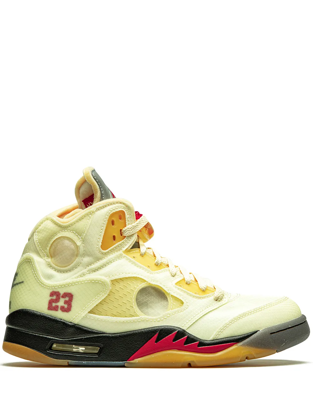 Jordan x Off-White Air Jordan 5 Retro SP Sail sneakers – Wit (DH8565)