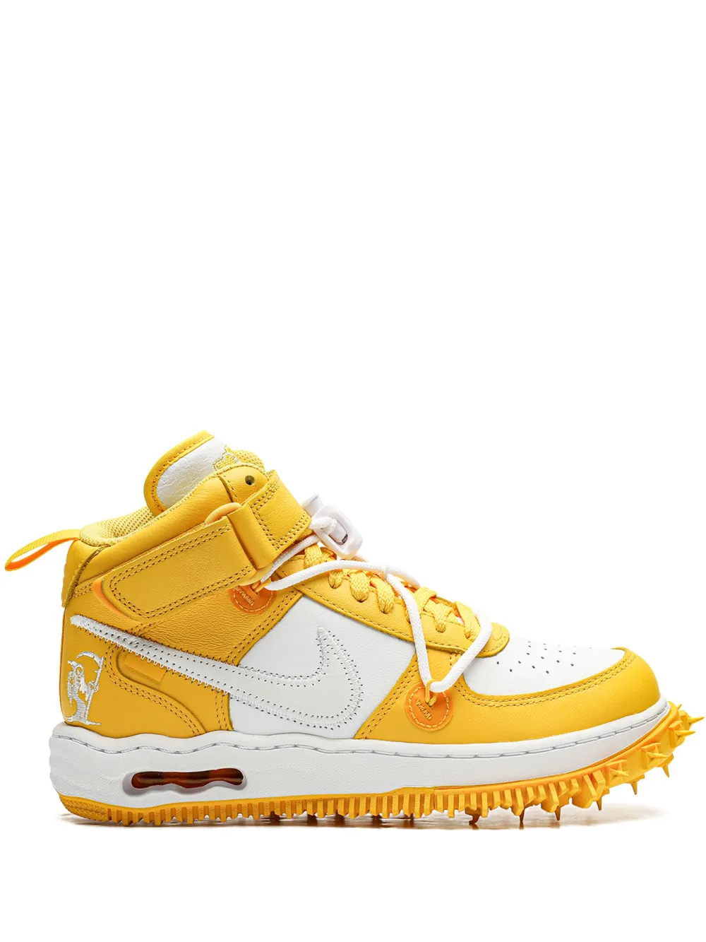 Nike x Off-White Air Force 1 Mid Varsity Maize Sneakers – Gelb (DR0500)