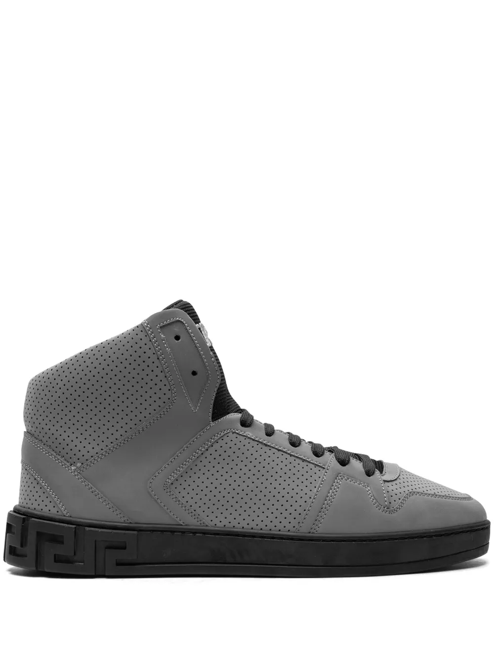 Versace High-top sneakers met Greca-reliëf – Grijs (DSU6444DTFCG)