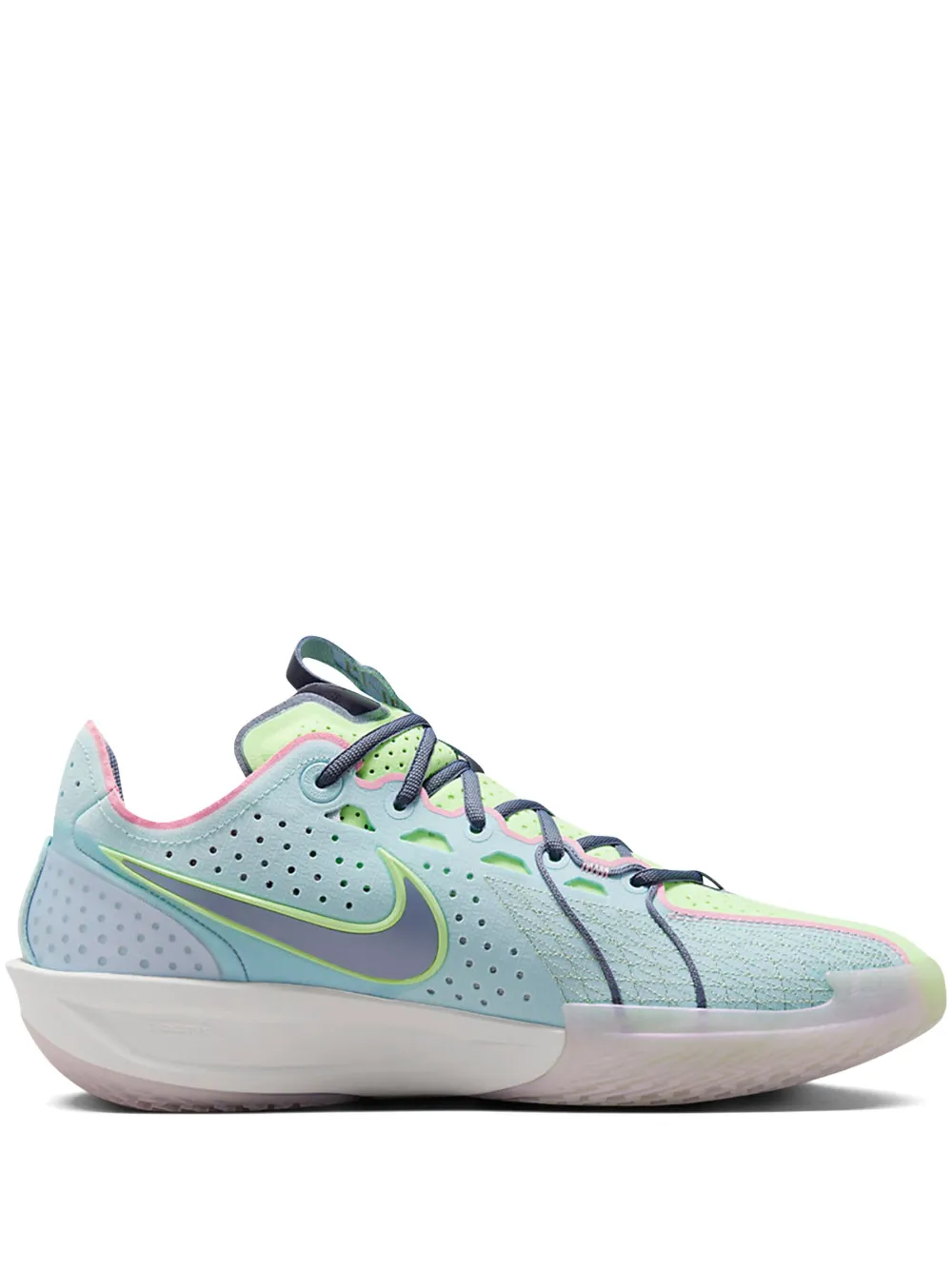 Nike Air Zoom GT Cut 3 Our Holiday – Sea Glass/Oil Green/Metallic Gold/University Red/Light Wild Mango/Sail sneakers – Groen (DV2913)