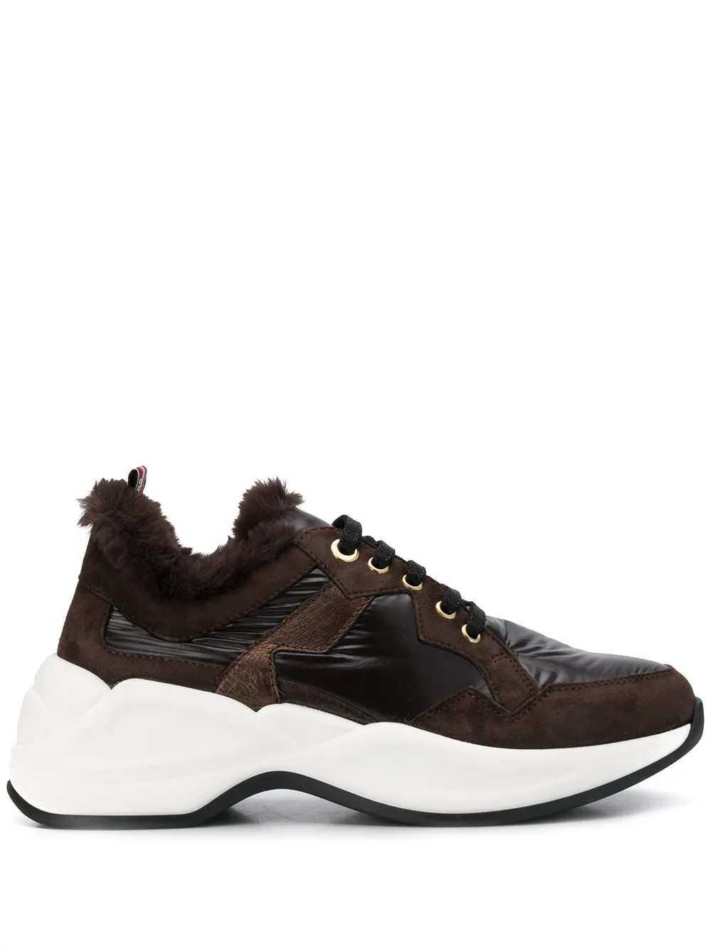 Tosca Blu Sneakers mit Faux Fur – Braun (F1904S061ONI)