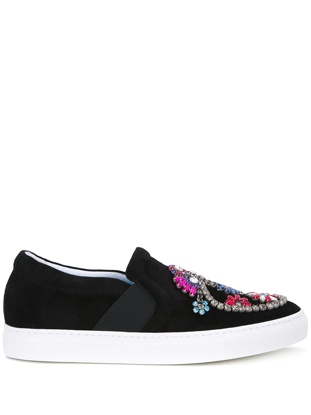 Lanvin Verzierte Slip-On-Sneakers – Schwarz (FWSKPK3DKIRIH16)
