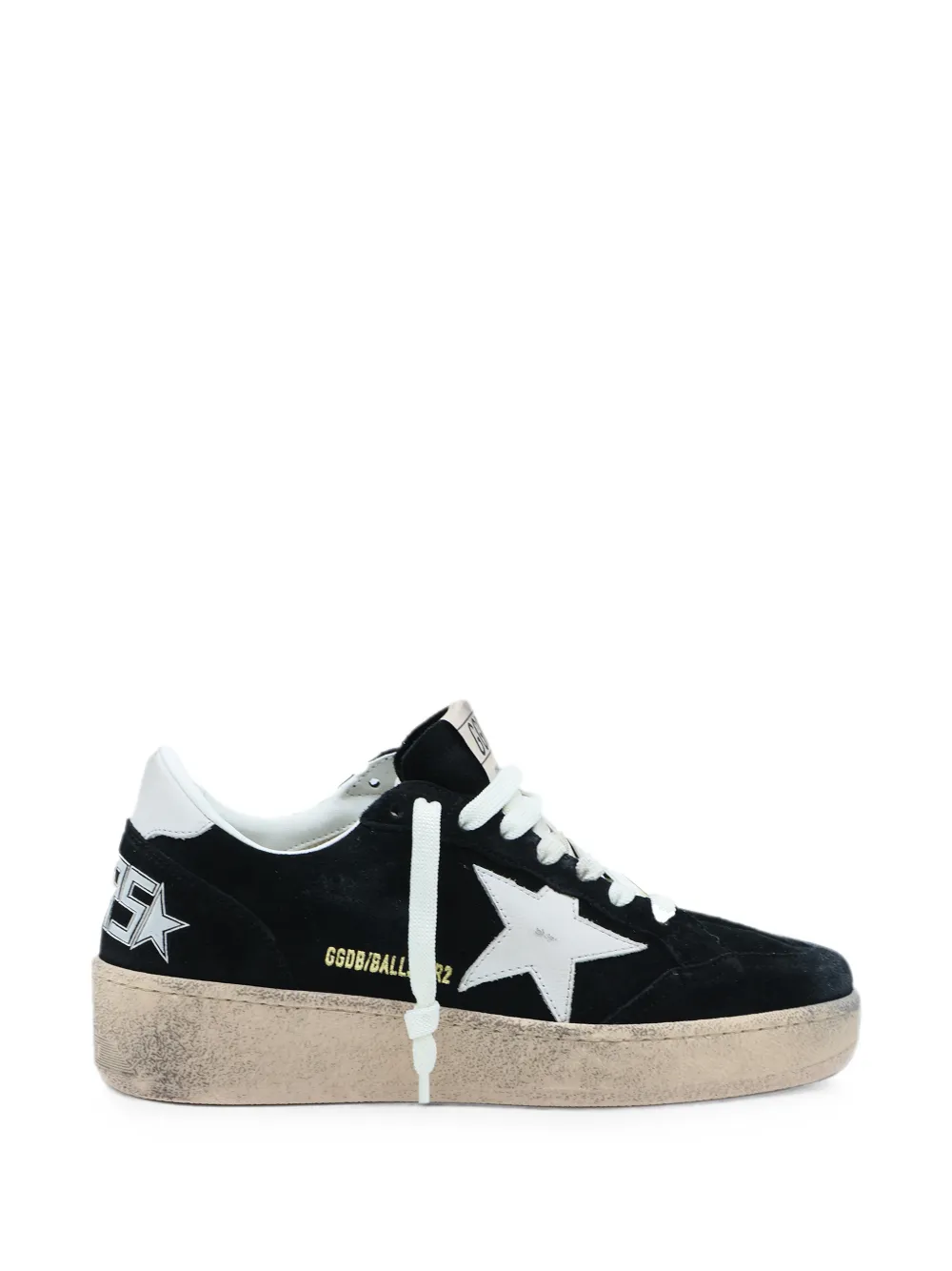 Golden Goose Sneakers met gerafeld effect en sterpatch – Zwart (GWF00804F008504)