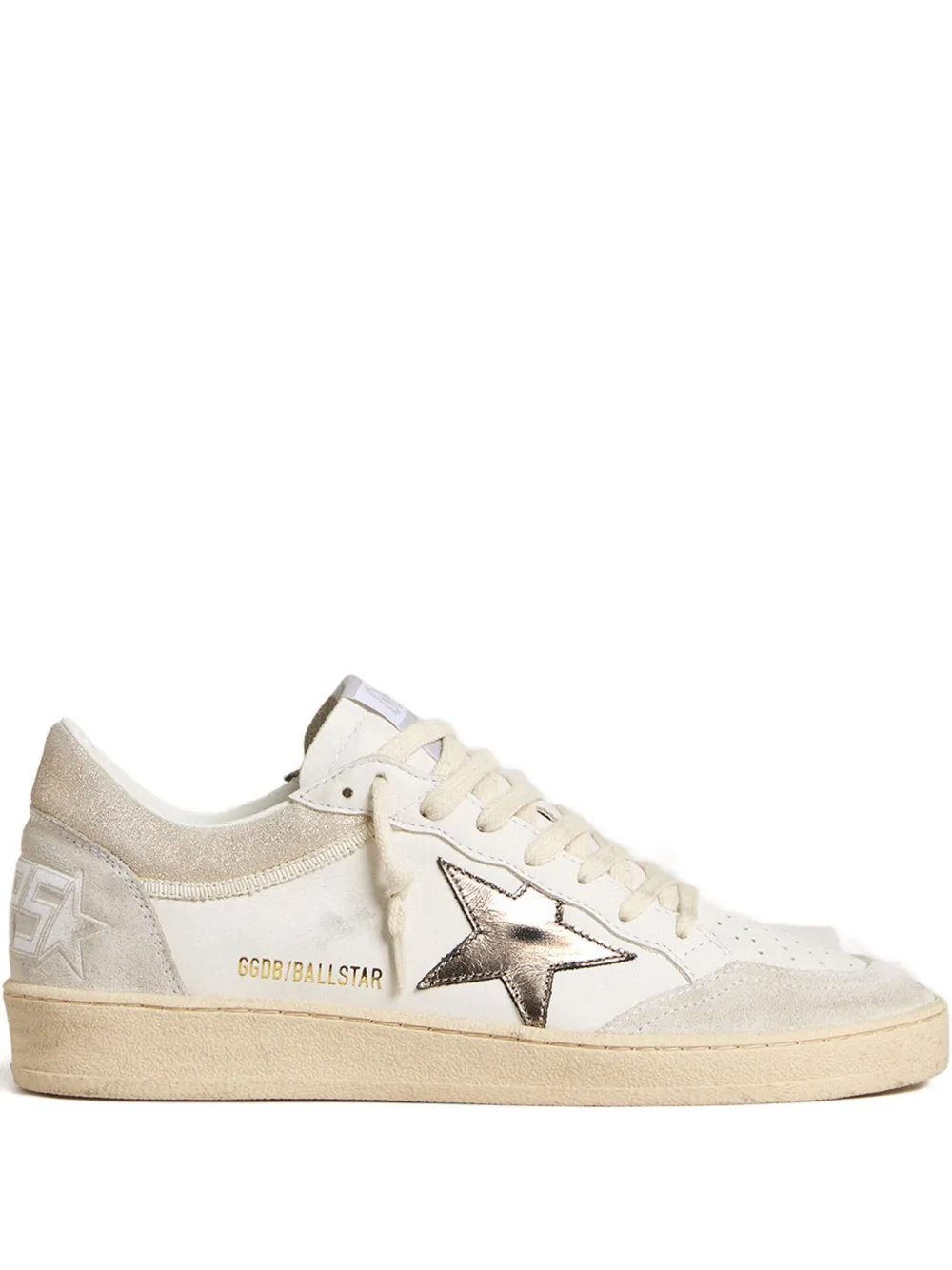 Golden Goose Ballstar leren sneakers – Beige (GWF00832F007591)