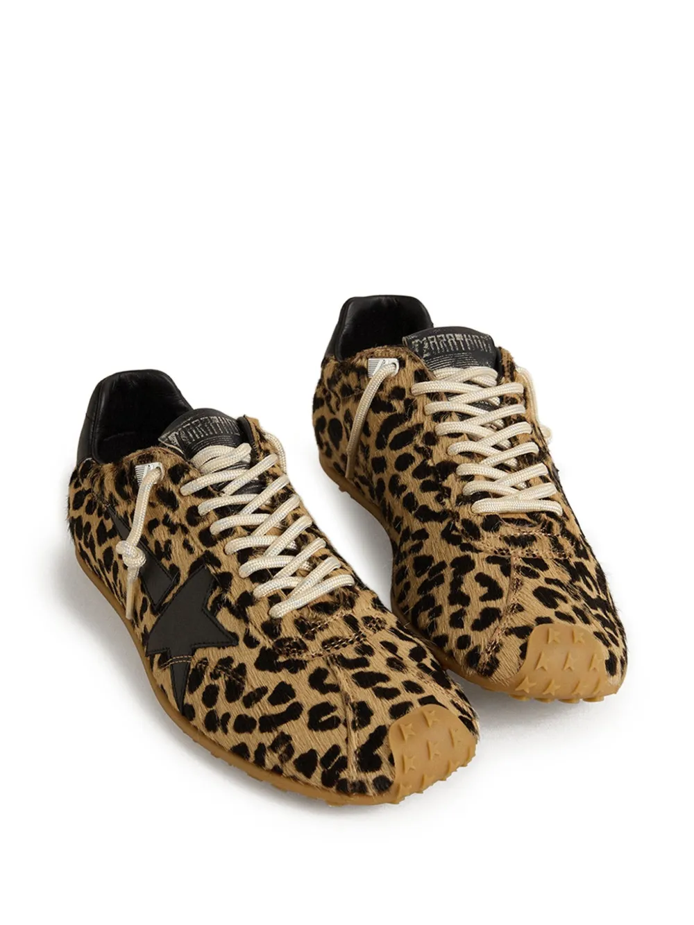 Golden Goose Marathon Speed sneakers met luipaardprint – Bruin (GWF00923F007409)