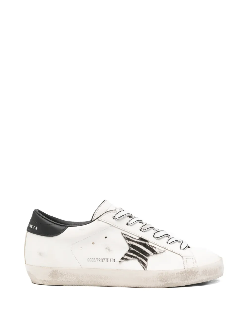 Golden Goose x Browns Superstar Sneakers mit Zebra-Print – Weiß (GWF01016F009041)