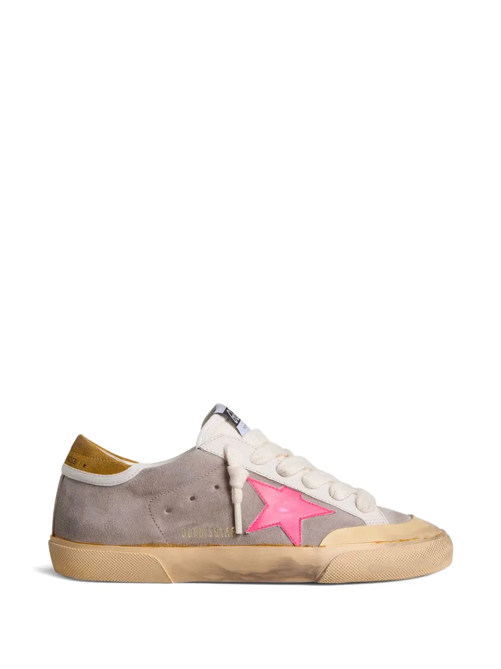 Golden Goose Super-Star sneakers met ster-patch – Grijs (GWF01026F007997)