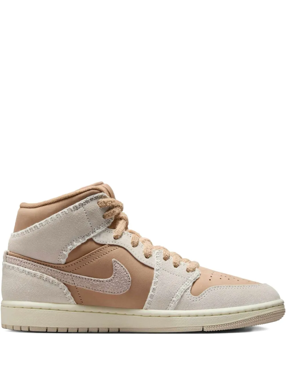 Jordan 1 Mid SE Sneakers mit Schnürung – Nude (HV4269)