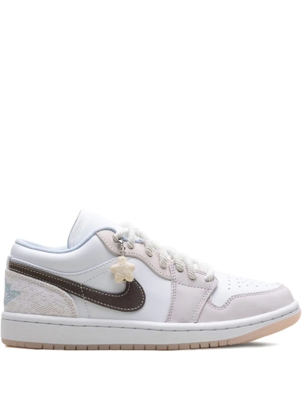 Nike Jordan 1 Low White/White/Light Soft Pink/Ironstone sneakers – Wit (IB8859)
