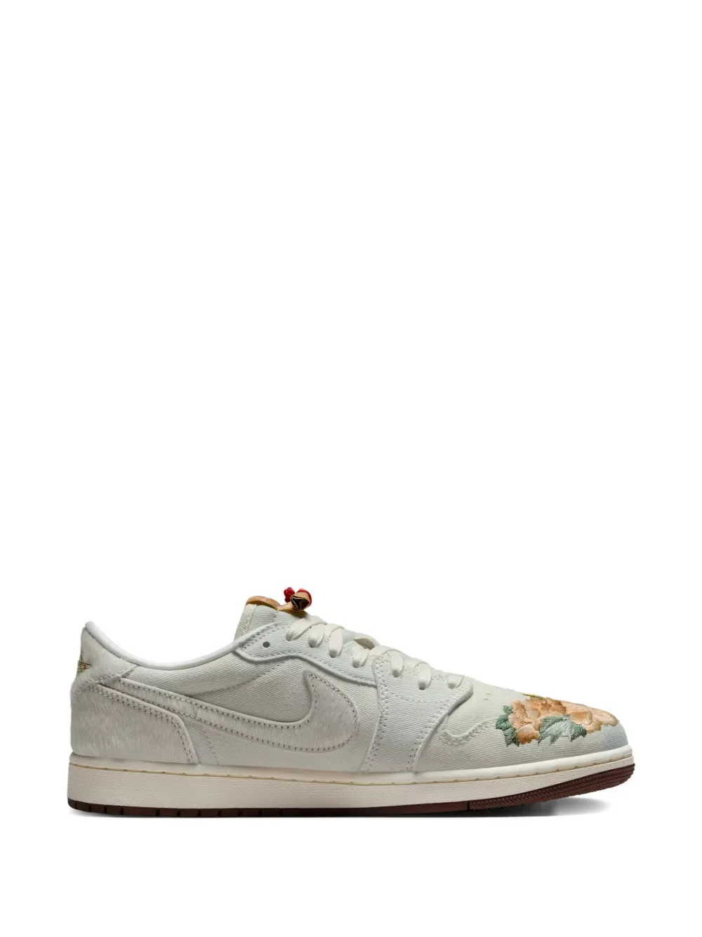 Jordan Air Jordan 1 low-top sneakers met geborduurde bloemen – Wit (IQ1108)