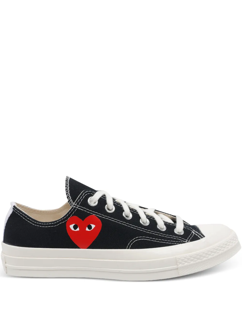 Comme Des Garçons Play x Converse Chuck 70 Sneakers mit Logo – Schwarz (K1281)