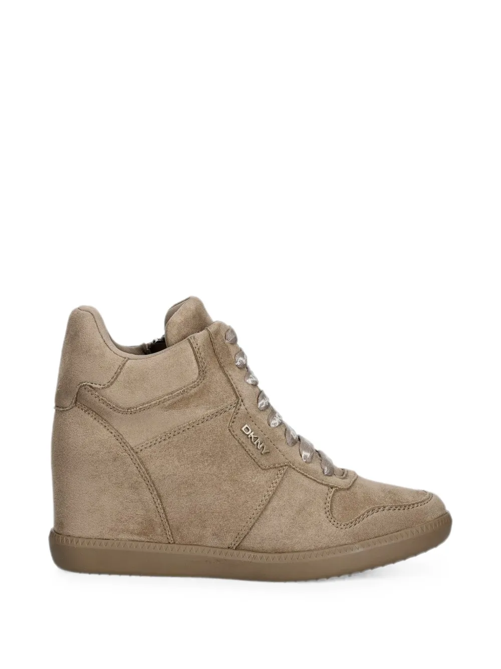 DKNY wedge-heel logo-print sneakers – Bruin (K3639564)