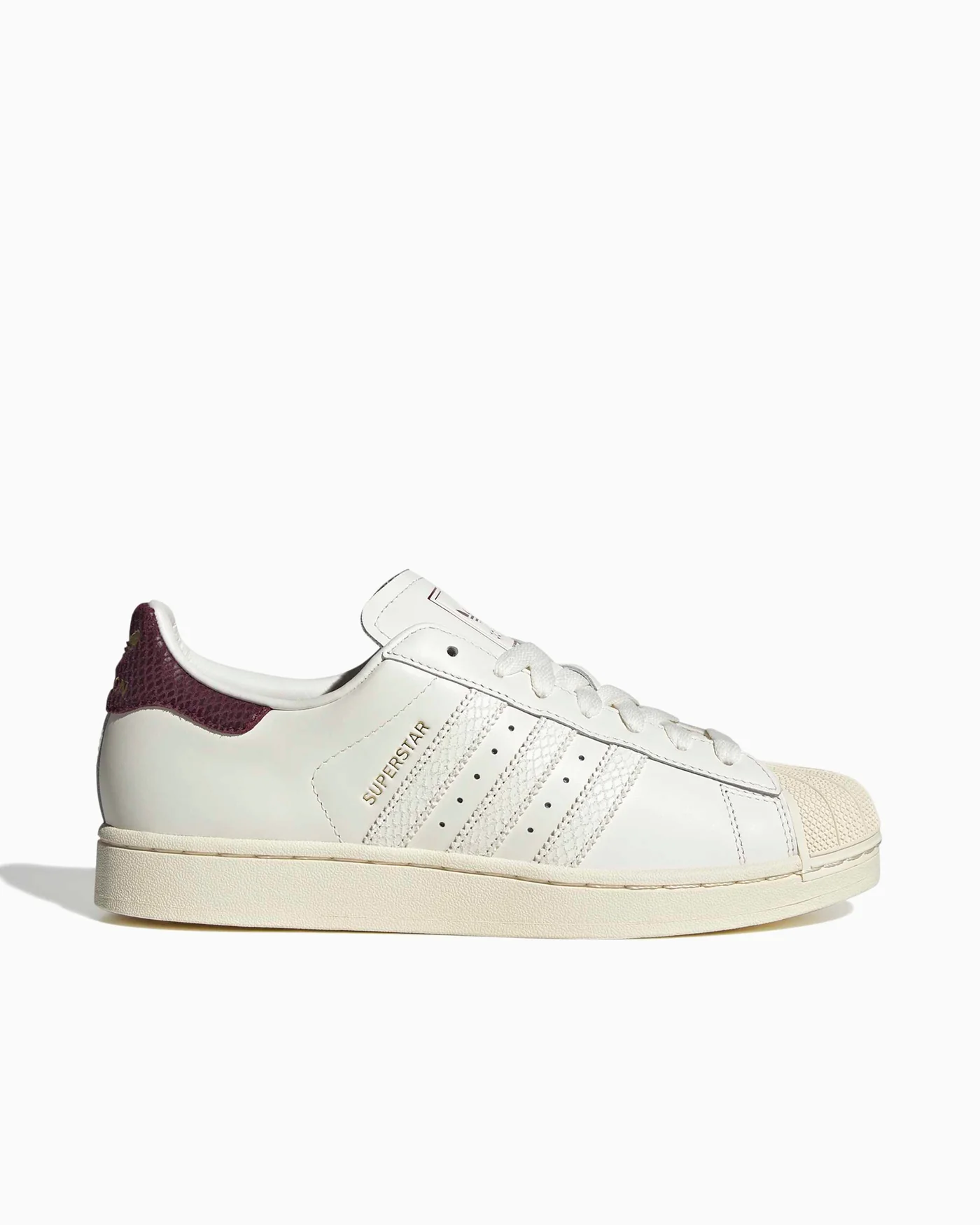 Adidas Superstar Core White / Maroon / Cream White (LB5475)