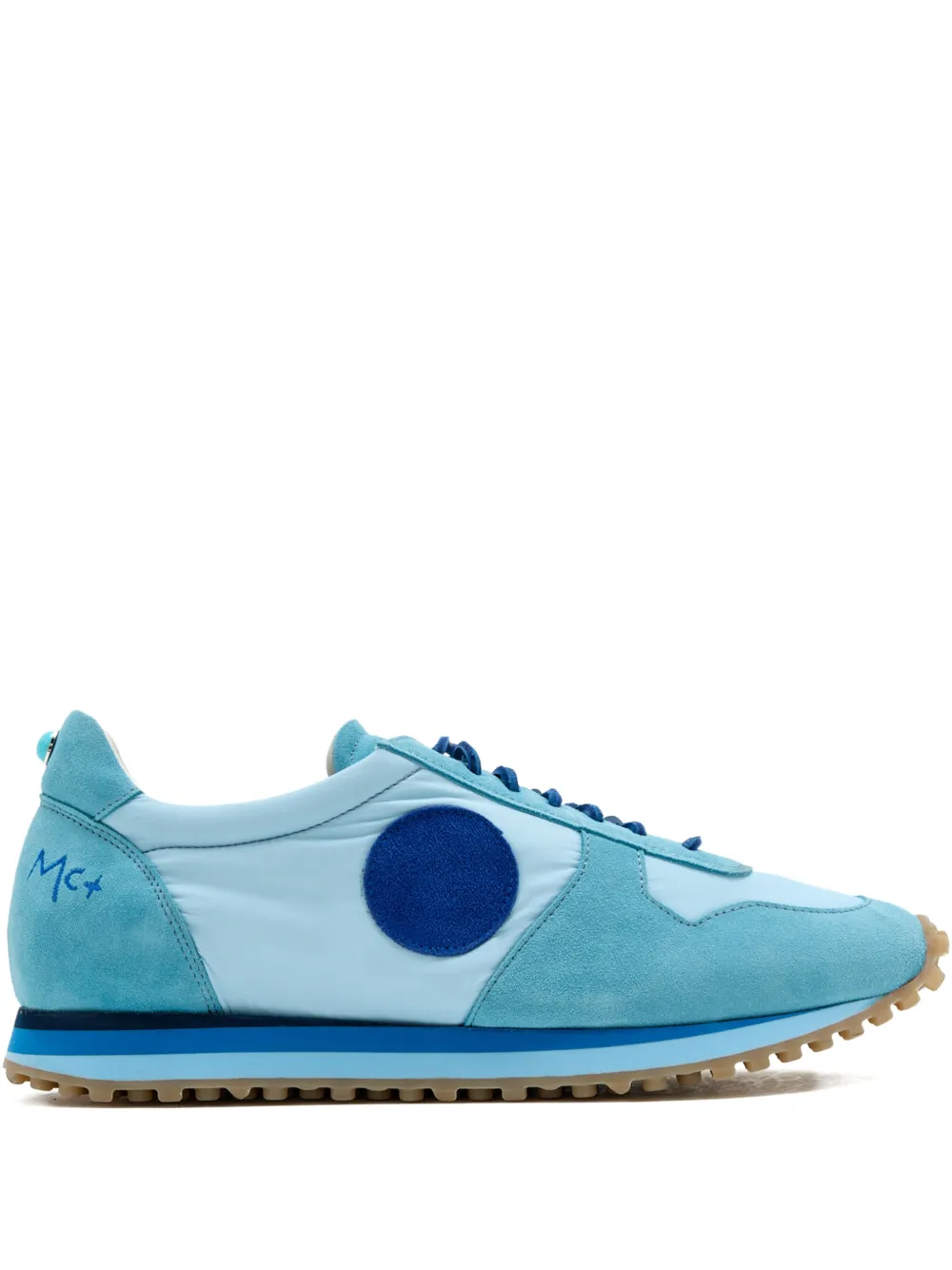 Blu Scarpa Sneakers met ronde patch – Blauw (LTRRUNBLU)
