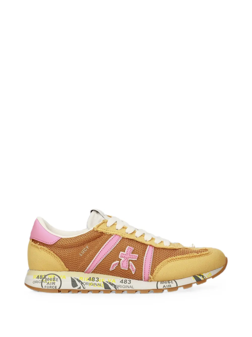 Premiata Lucy sneakers met vlakken – Geel (LUCYD8138)