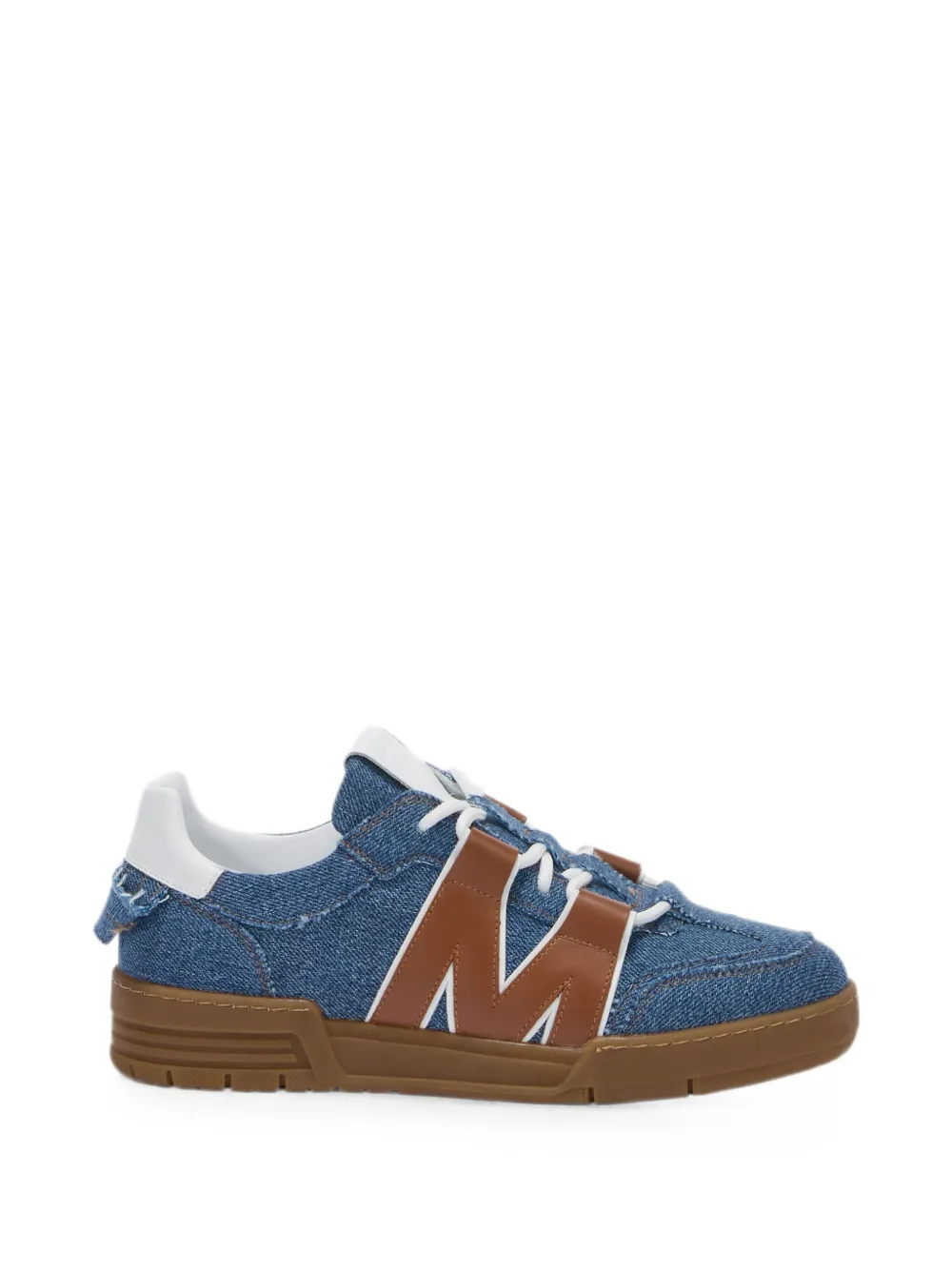 Moschino Denim sneakers met M-patch – Blauw (MB15224G0PGS3)