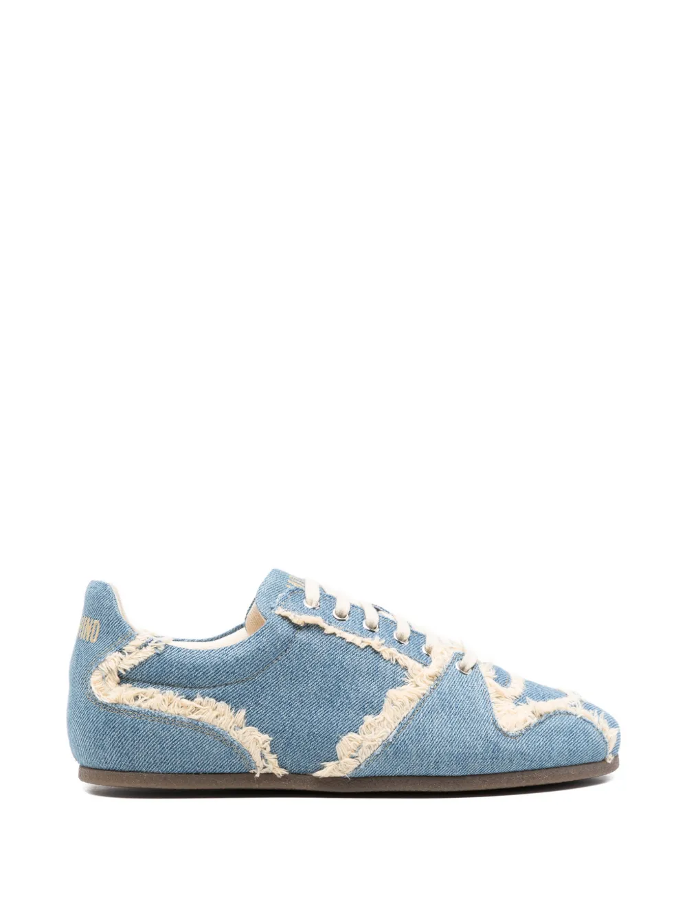 Moschino Ausgefranste Sneakers – Blau (MB15301G0OGS0)
