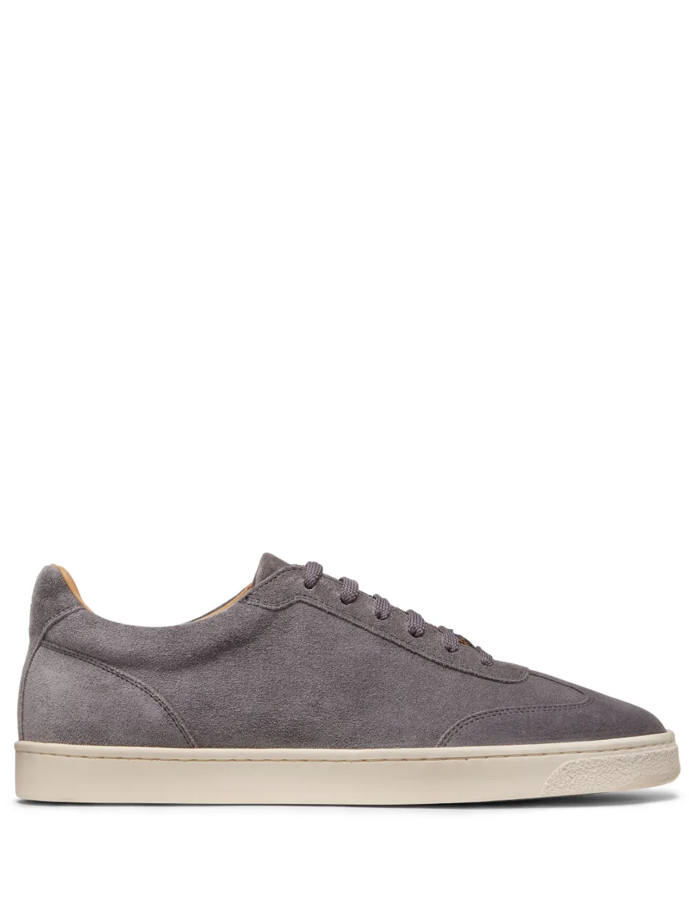 Brunello Cucinelli Sneakers aus Wildleder mit Logo-Print – Grau (MZUSILN311C8049)