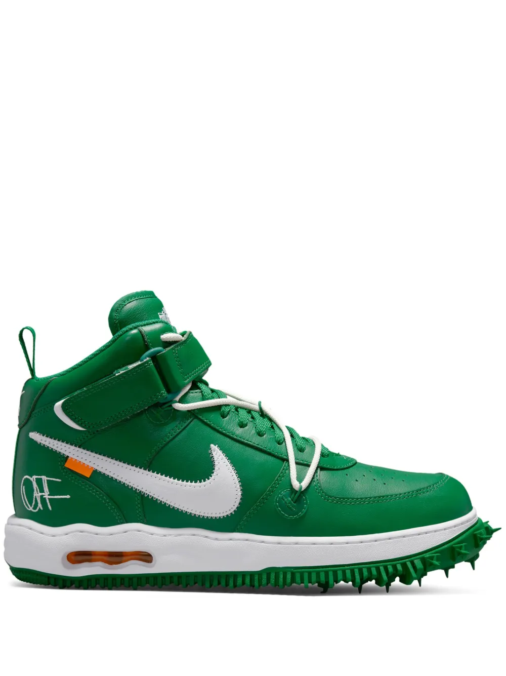 Nike X Off-White Air Force 1 Mid Pine Green sneakers – Groen (OMIA256G22MAT0015501)