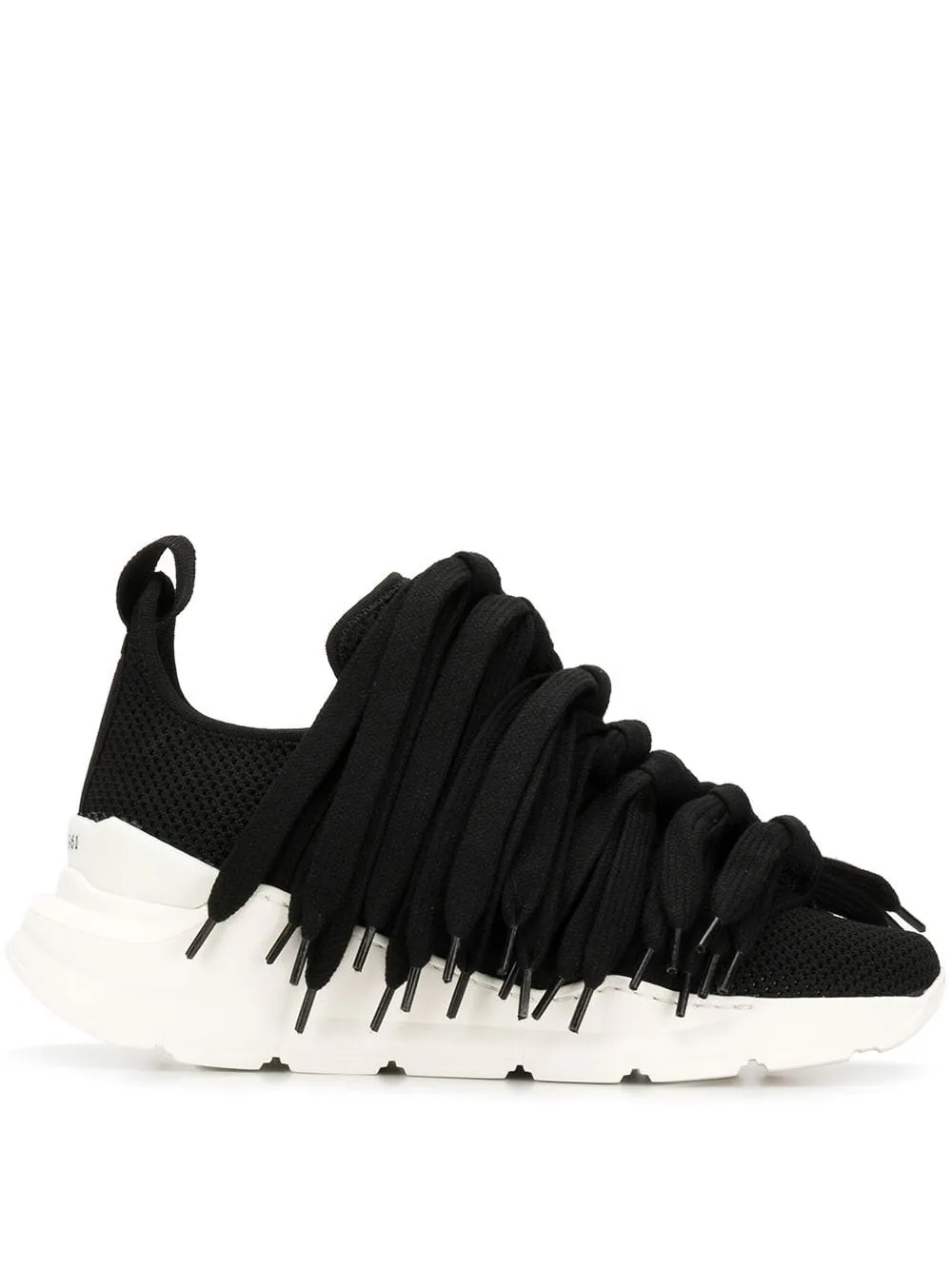 Ports 1961 Lace42 sneakers met franje – Zwart (PW119ZSN01FPLU313)