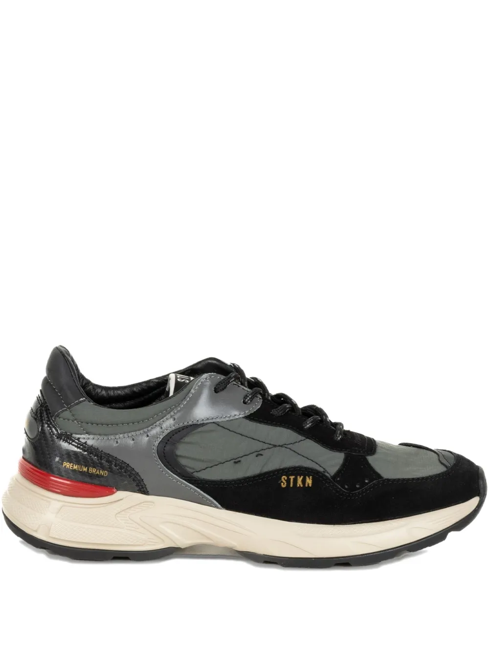 Stokton Reverse Sneakers mit Einsätzen – Schwarz (REVERSENEWAGEMETEORITE)