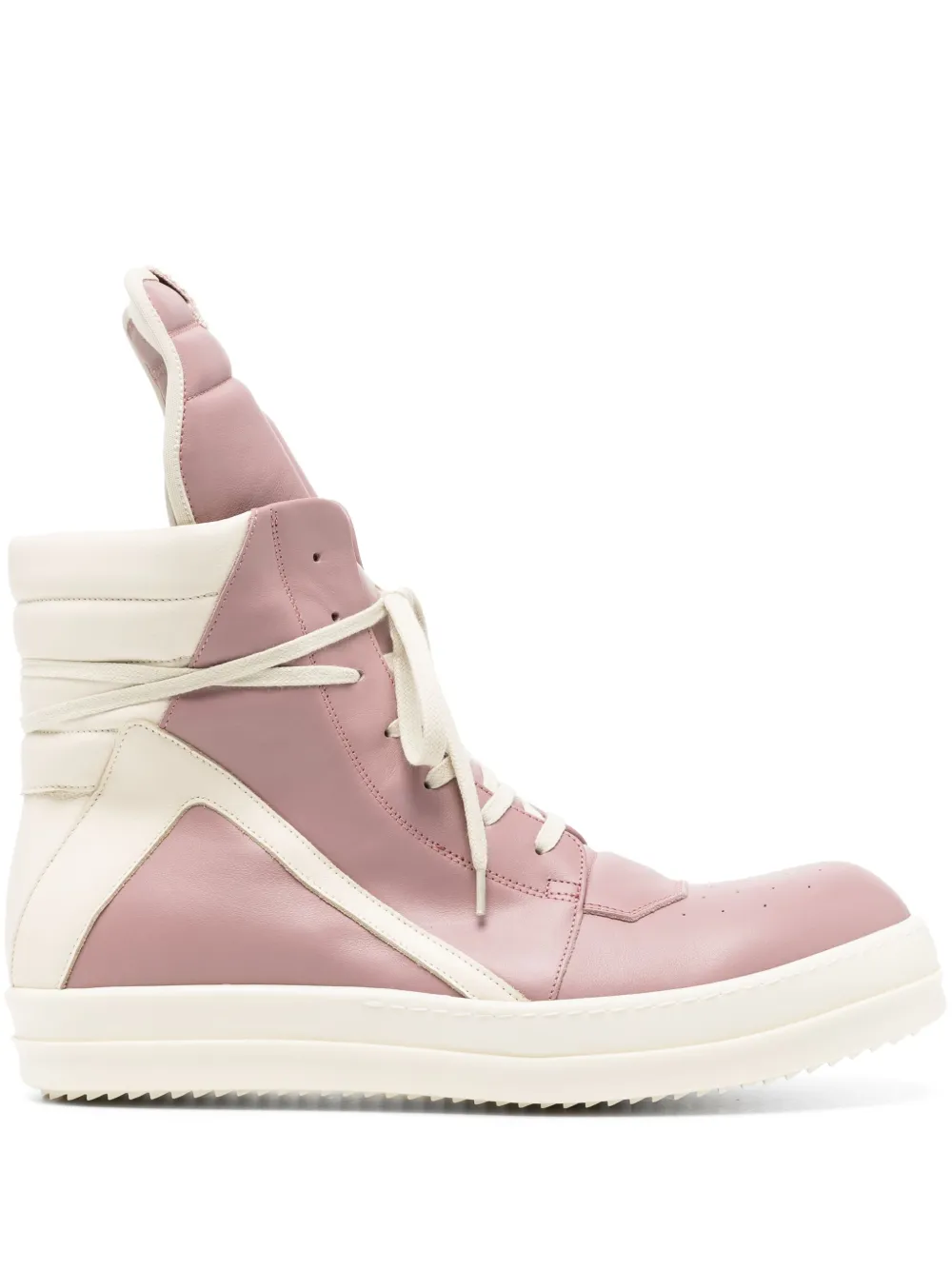 Rick Owens Geobasket high-top leren sneakers – Roze (RU01D3894LCO)