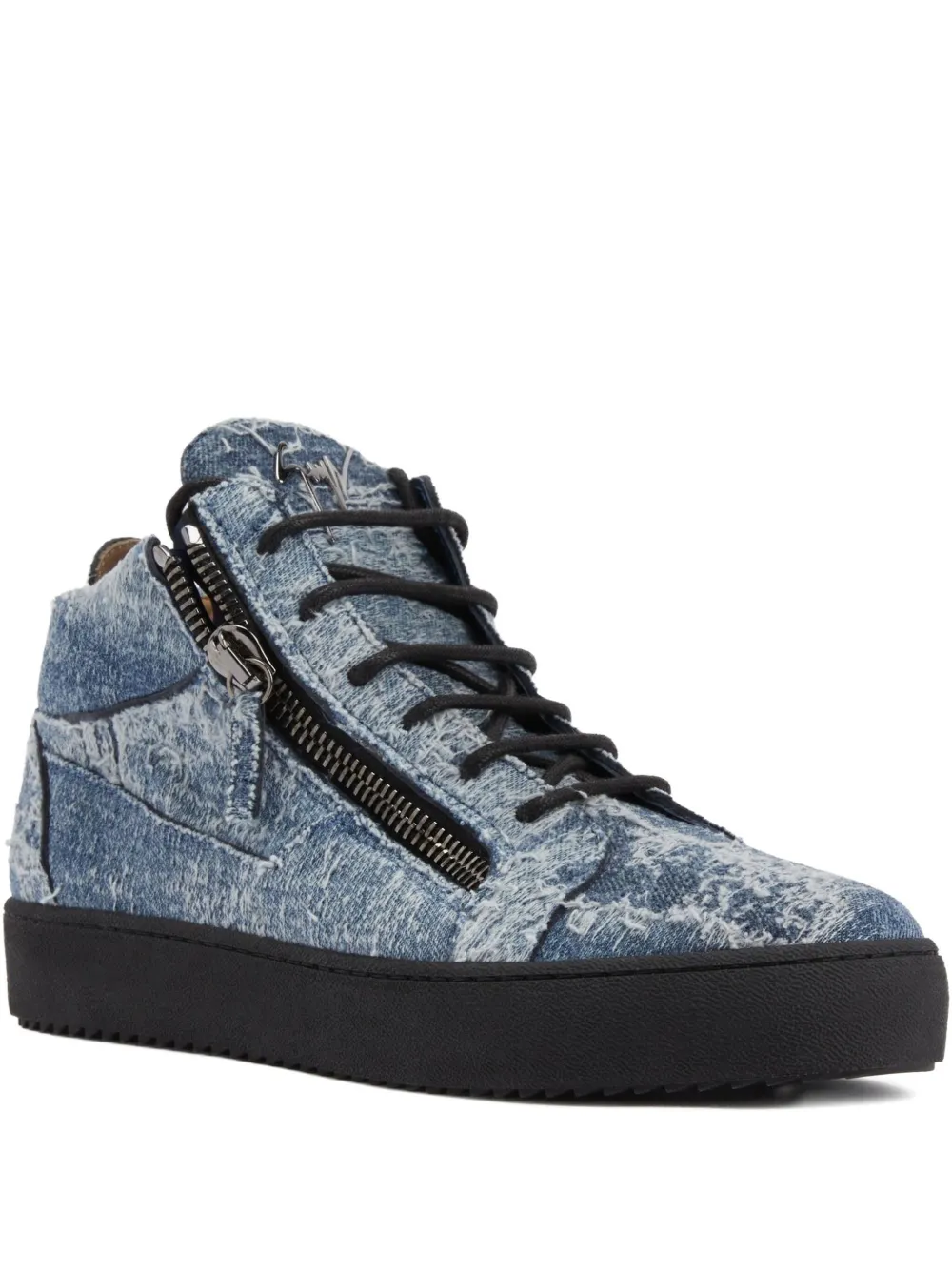 Giuseppe Zanotti Kriss high-top sneakers met rits – Blauw (RU50005001)