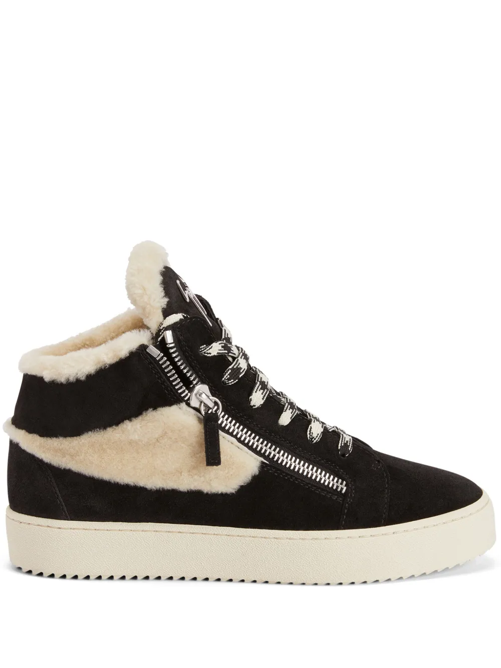 Giuseppe Zanotti Kriss Ice sneakers verfraaid met ketting – Zwart (RW30036001)