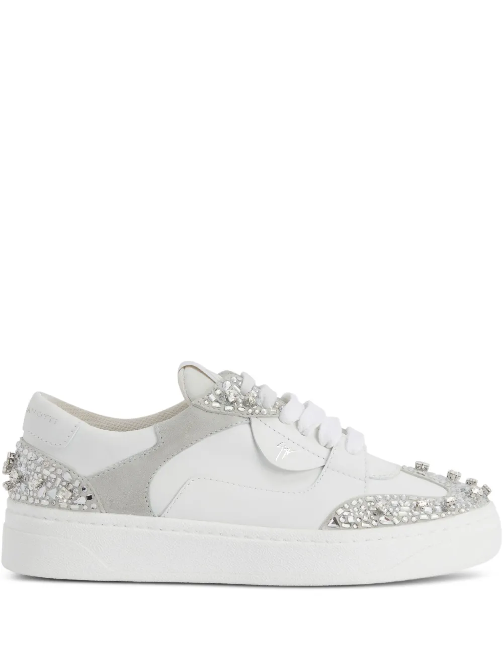 Giuseppe Zanotti GZ94 sneakers met stras en kralen – Wit (RW50028002)