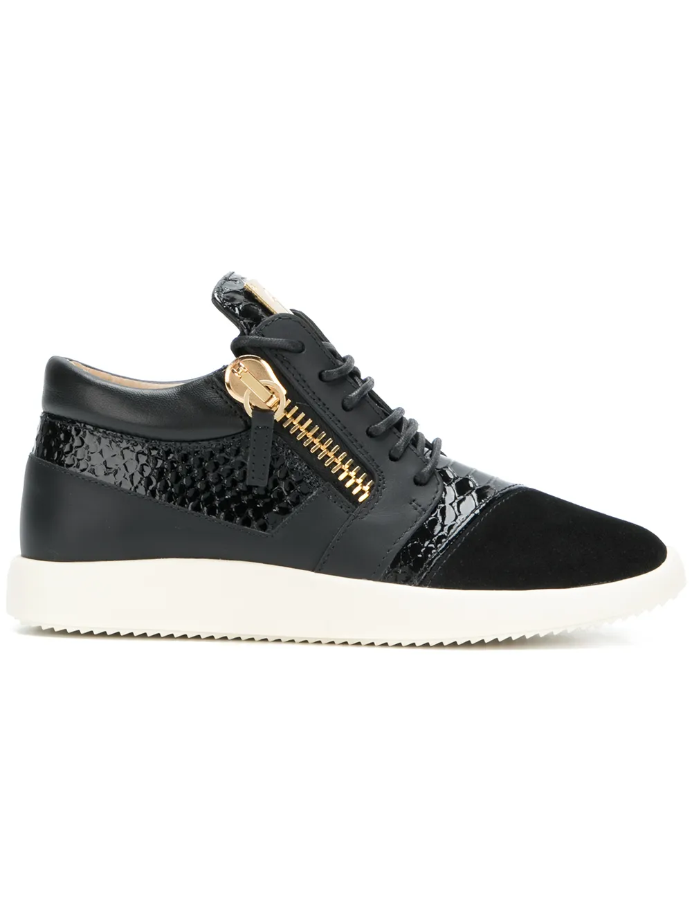 Giuseppe Zanotti ‘Runner’ Sneakers mit Kontrasteinsätzen – Schwarz (RW70046009)