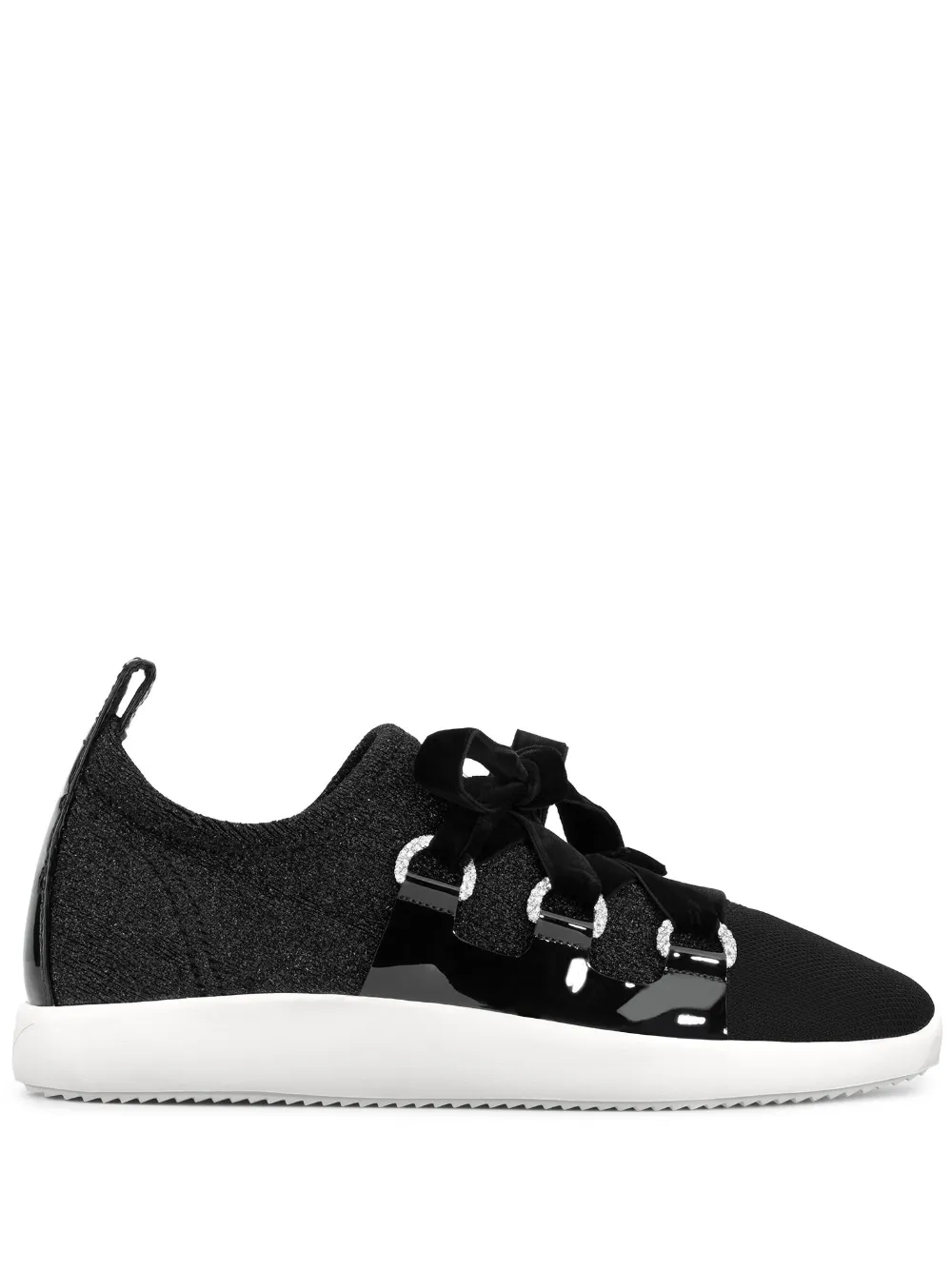 Giuseppe Zanotti Maggie gebreide sneakers – Zwart (RW70092001)